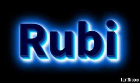 Rubi Efekt tekstowy