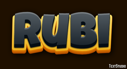 Rubi Efekt tekstowy