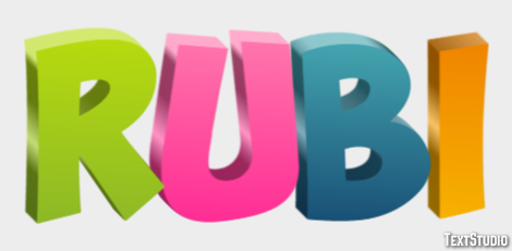 Rubi Efekt tekstowy