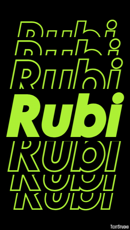 Rubi Efekt tekstowy