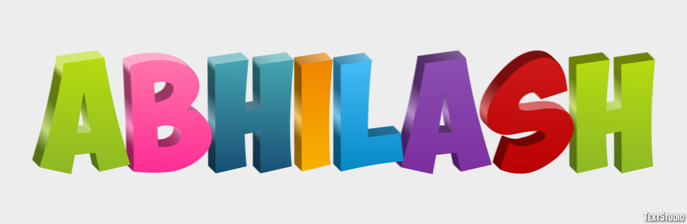 Abhilash Text Effect