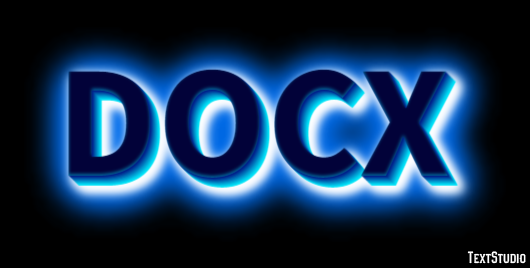 DOCX Effetto testo