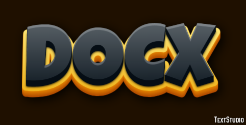 DOCX Effetto testo