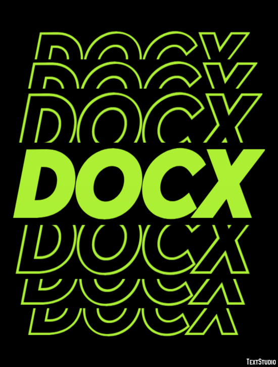 DOCX Effetto testo