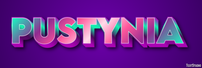 Pustynia Texteffekt