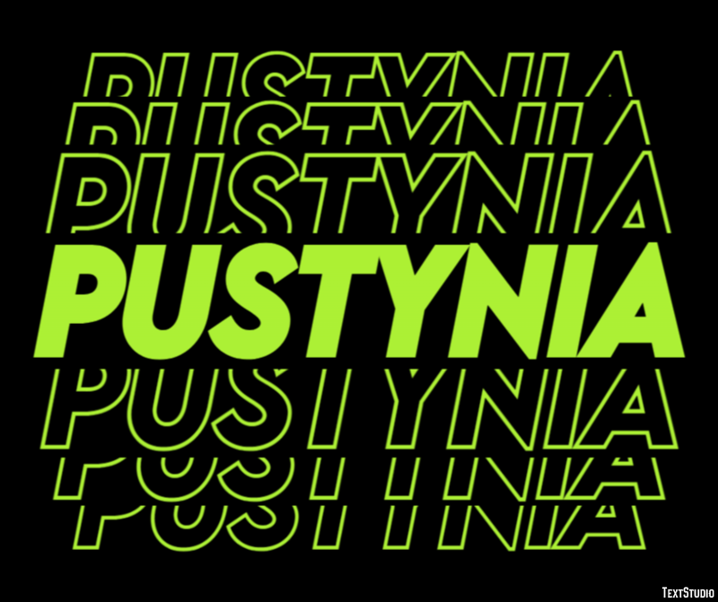 Pustynia Efekt tekstowy