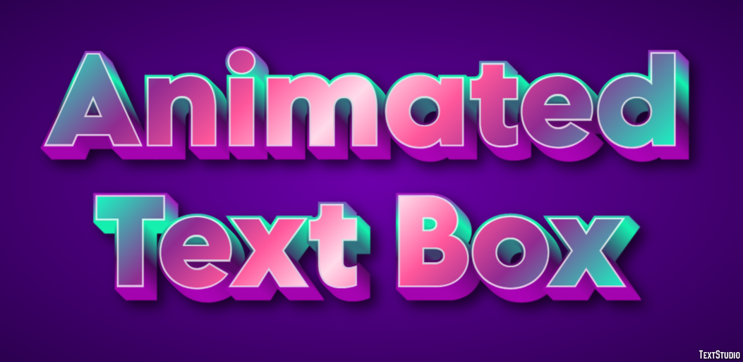 Animated Text Box Efecto de Texto