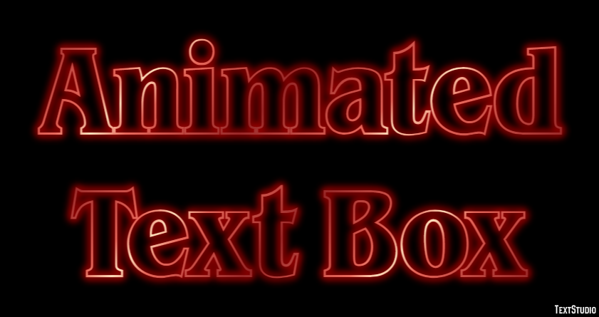 Animated Text Box Efecto de Texto