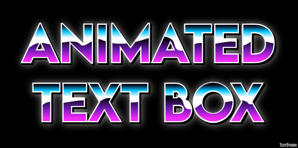 Animated Text Box Text Effect