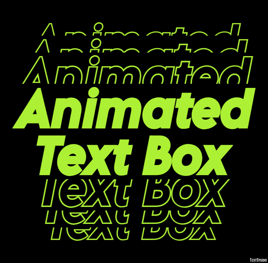 Animated Text Box Text Effect