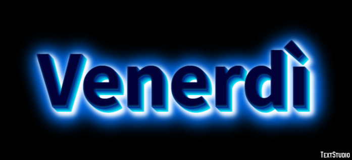 Venerdì Text effect