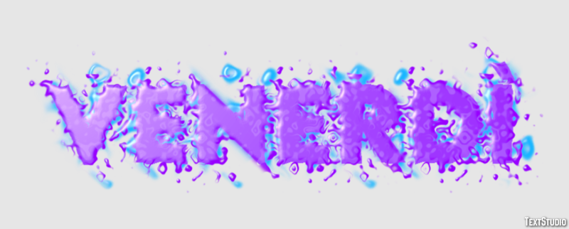 Venerdì Text effect
