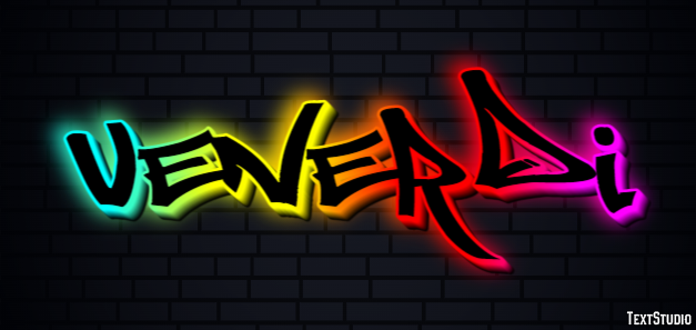 Venerdì Text effect