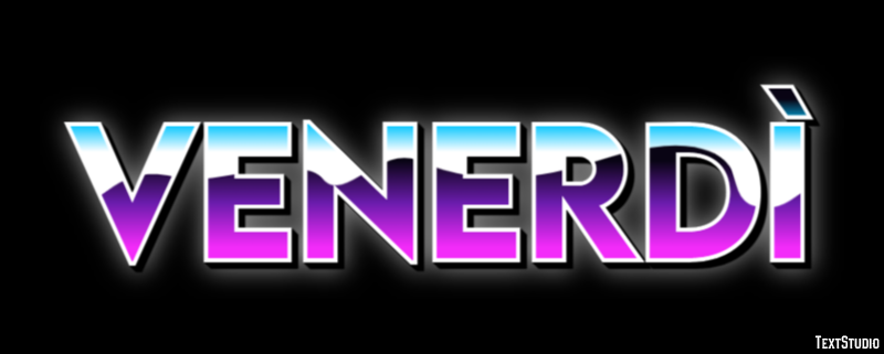 Venerdì Text effect