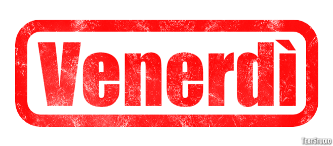 Venerdì Text effect