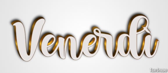 Venerdì Text effect