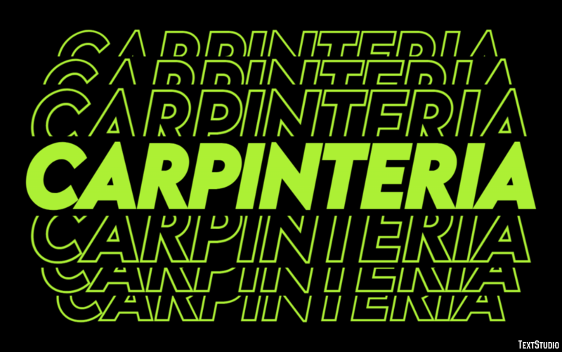 Carpinteria Efekt tekstowy