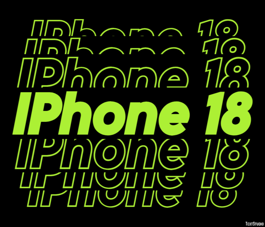 IPhone 18 Tekst Effect