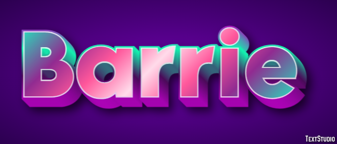 Barrie Text effect