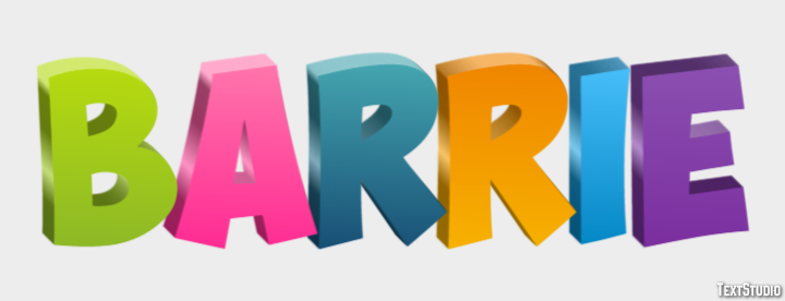 Barrie Text effect