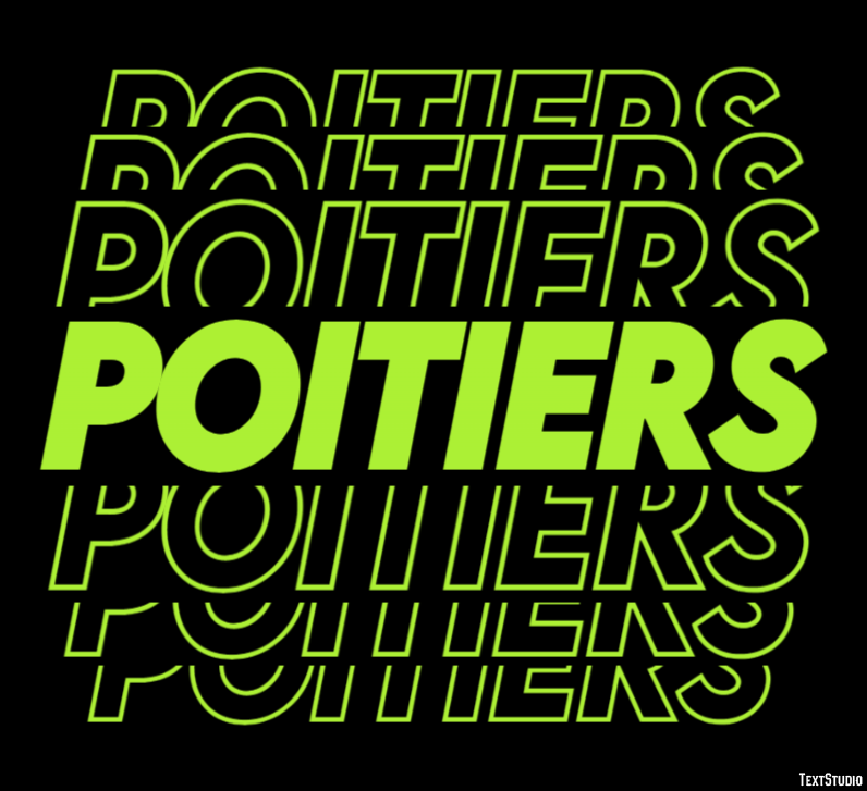 Poitiers Efeito de texto