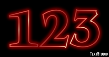 123 Texteffekt
