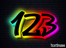 123 Texteffekt