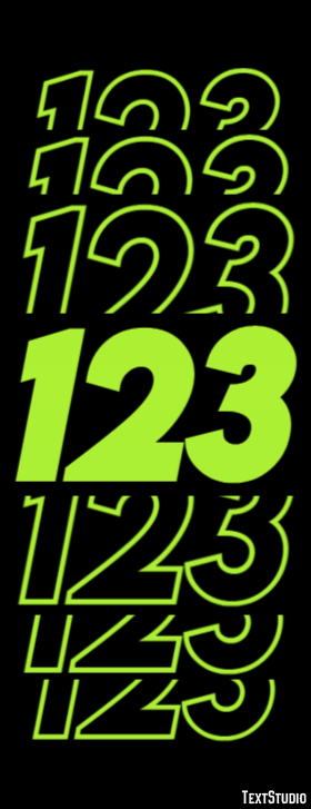 123 Texteffekt