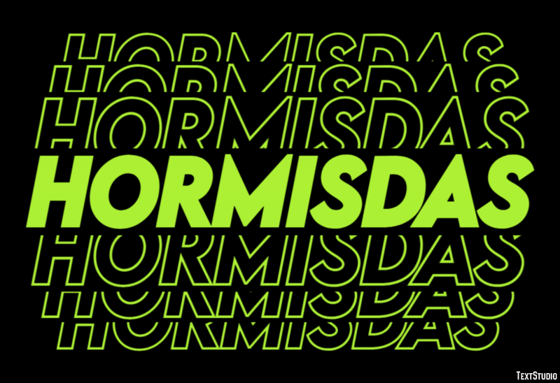 Hormisdas Efecto de texto