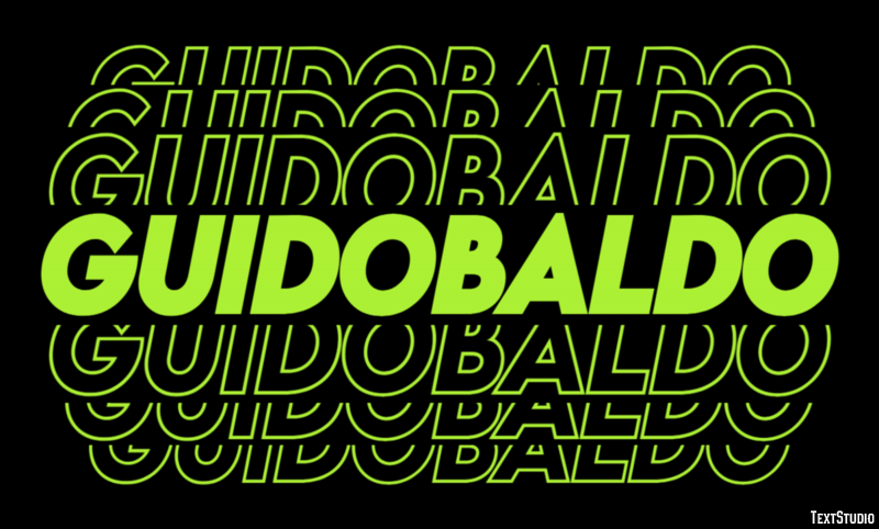 Guidobaldo Effetto testo