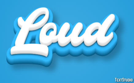 Loud Texteffekt