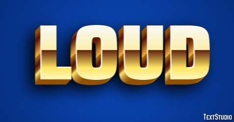 Loud Texteffekt