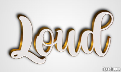 Loud Text Effect