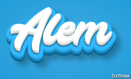 Alem Эффект текста