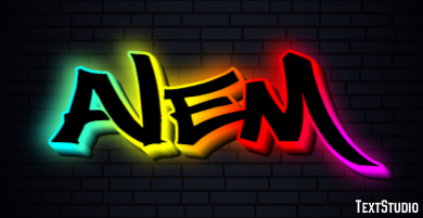 Alem Эффект текста