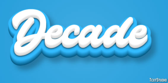Decade Text Effect