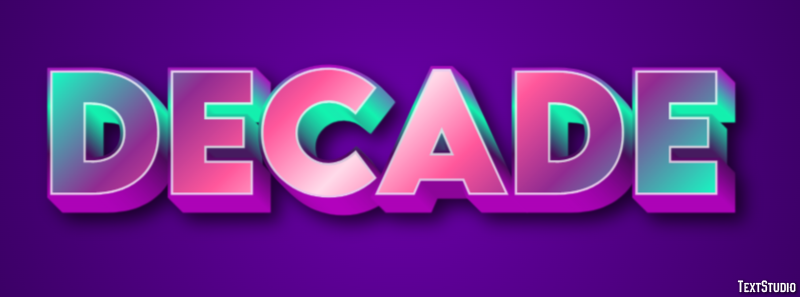 Decade Text Effect