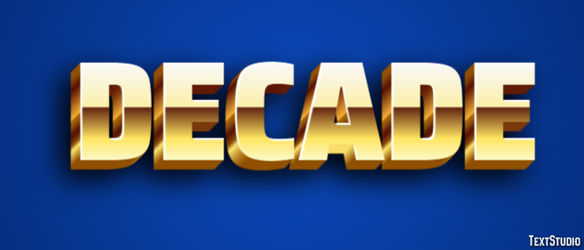 Decade Text Effect