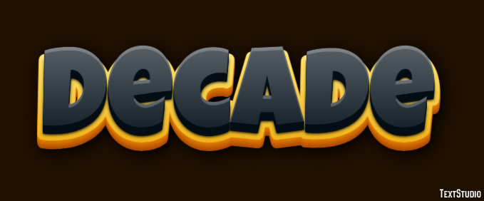 Decade Text Effect