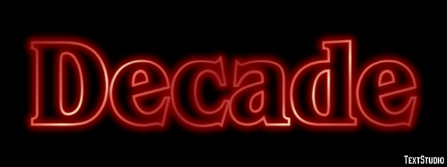 Decade Text Effect