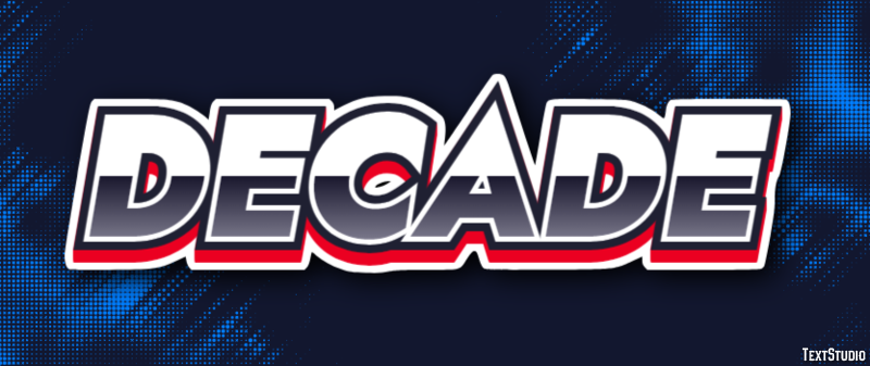 Decade Efecto de Texto