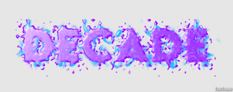 Decade Efeito de texto