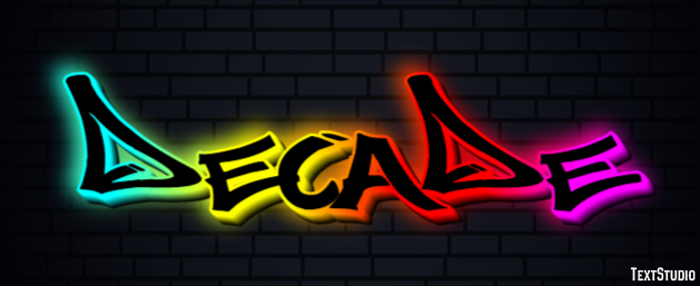Decade Text Effect