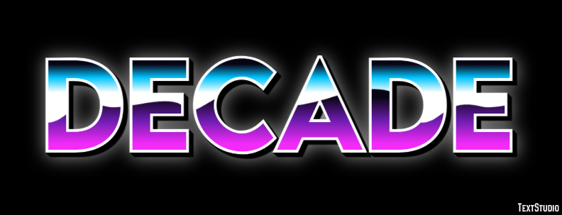 Decade Text Effect
