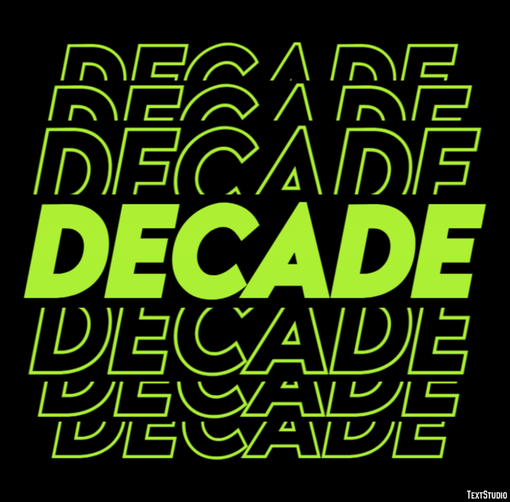 Decade Text Effect