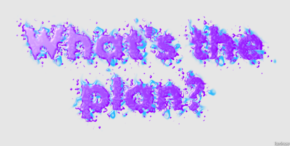What's the plan? Text Effect