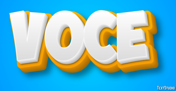 Você Texteffekt