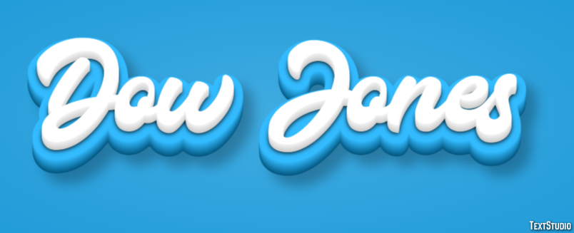 Dow Jones Text Effect