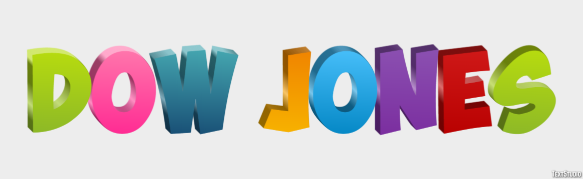 Dow Jones Text Effect