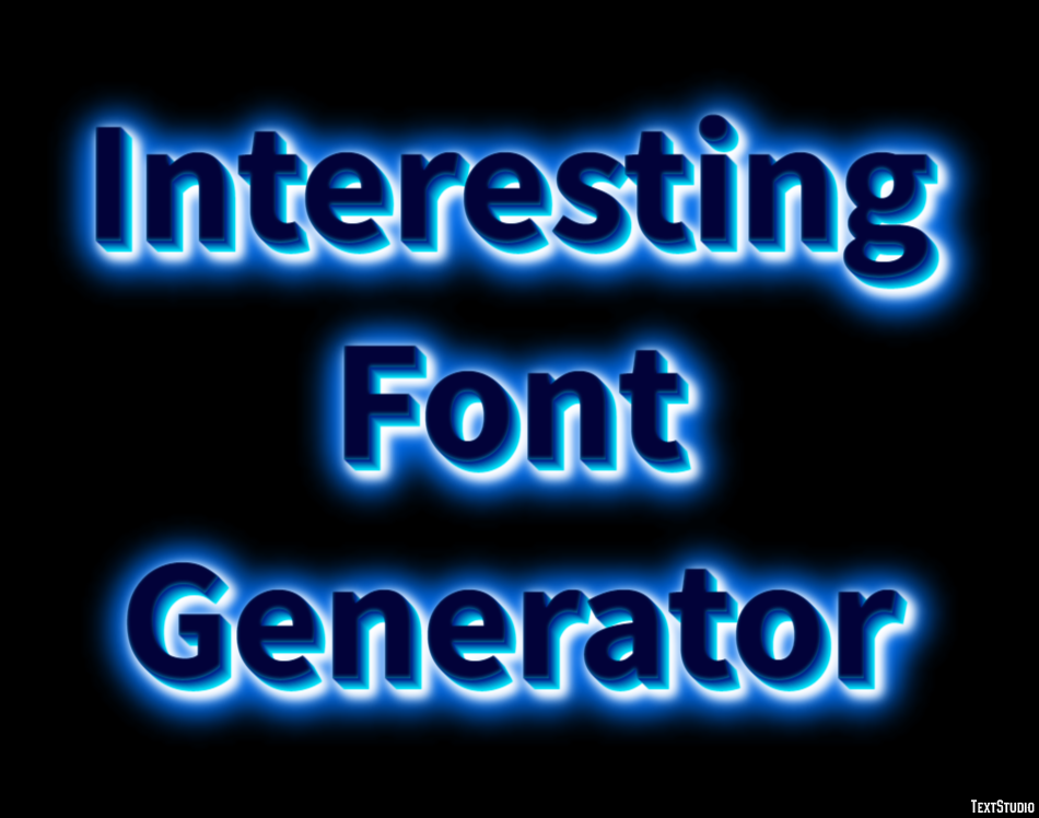 Interesting Font Generator Effetto testo